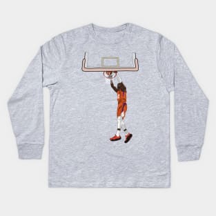 Deandre Ayton Dunk Phoenix Basketball Kids Long Sleeve T-Shirt